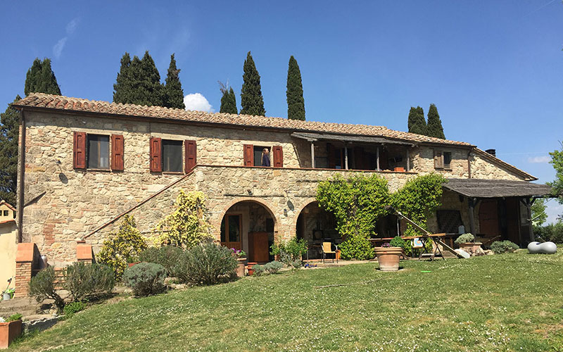 The country house in Sarteano near Siena