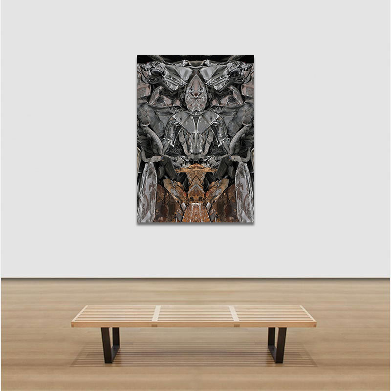 View in a room of Perceptual fine art photograph by Enzo Ragazzini from the Creature series: Creature - Metal VI (2014)