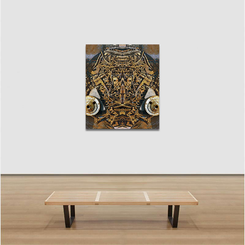 View in a room of Perceptual fine art photograph by Enzo Ragazzini from the Creature series: Creature - Metal IV (2014)